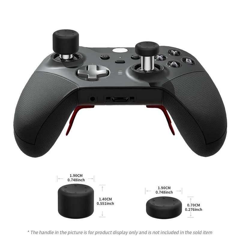 KD.FLY 13-in-1 Metal Thumbsticks Replacement Kits for Xbox Elite Series 2, Xbox Elite 2 Controller Accessories, Includes Magnetic Joysticks, Paddles, Silicone Caps, Storage Bag, Red - Image 5
